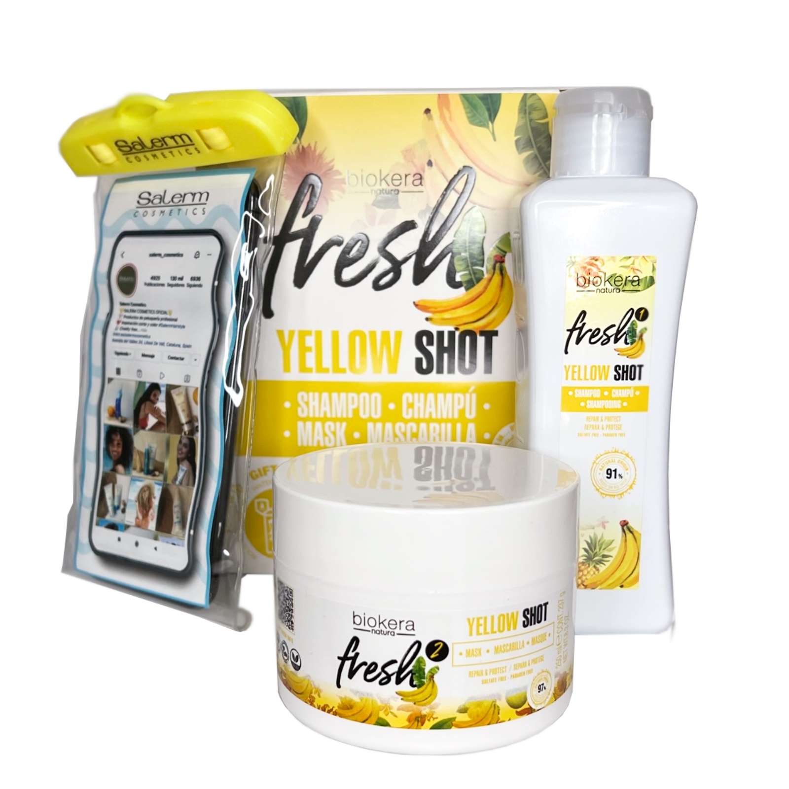 Salerm Yellow Shot kosmetická sada na vlasy