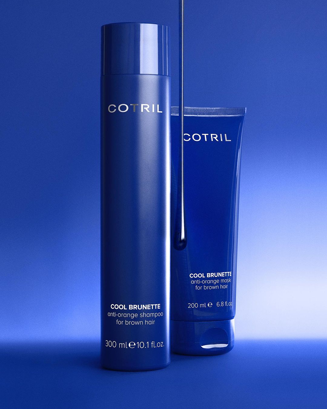 Cotril Cool Brunette modrá maska pro hnědé vlasy 200 ml