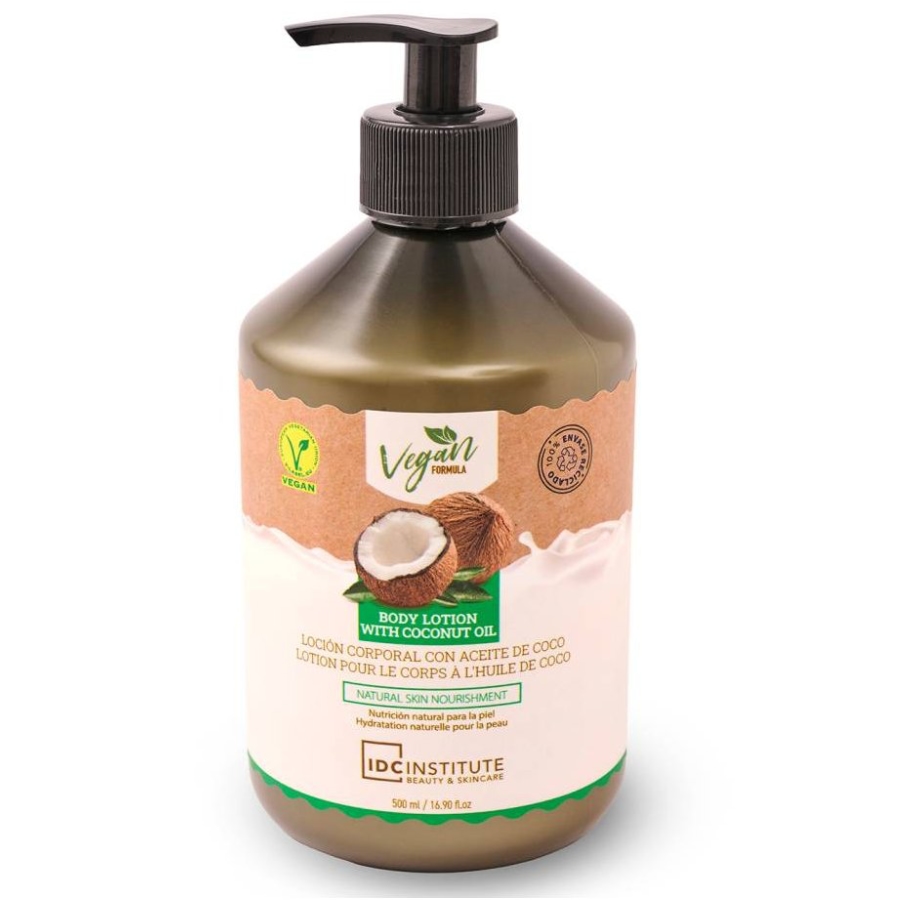 IDC Vegan tělový krém s kokosovým olejem 500 ml