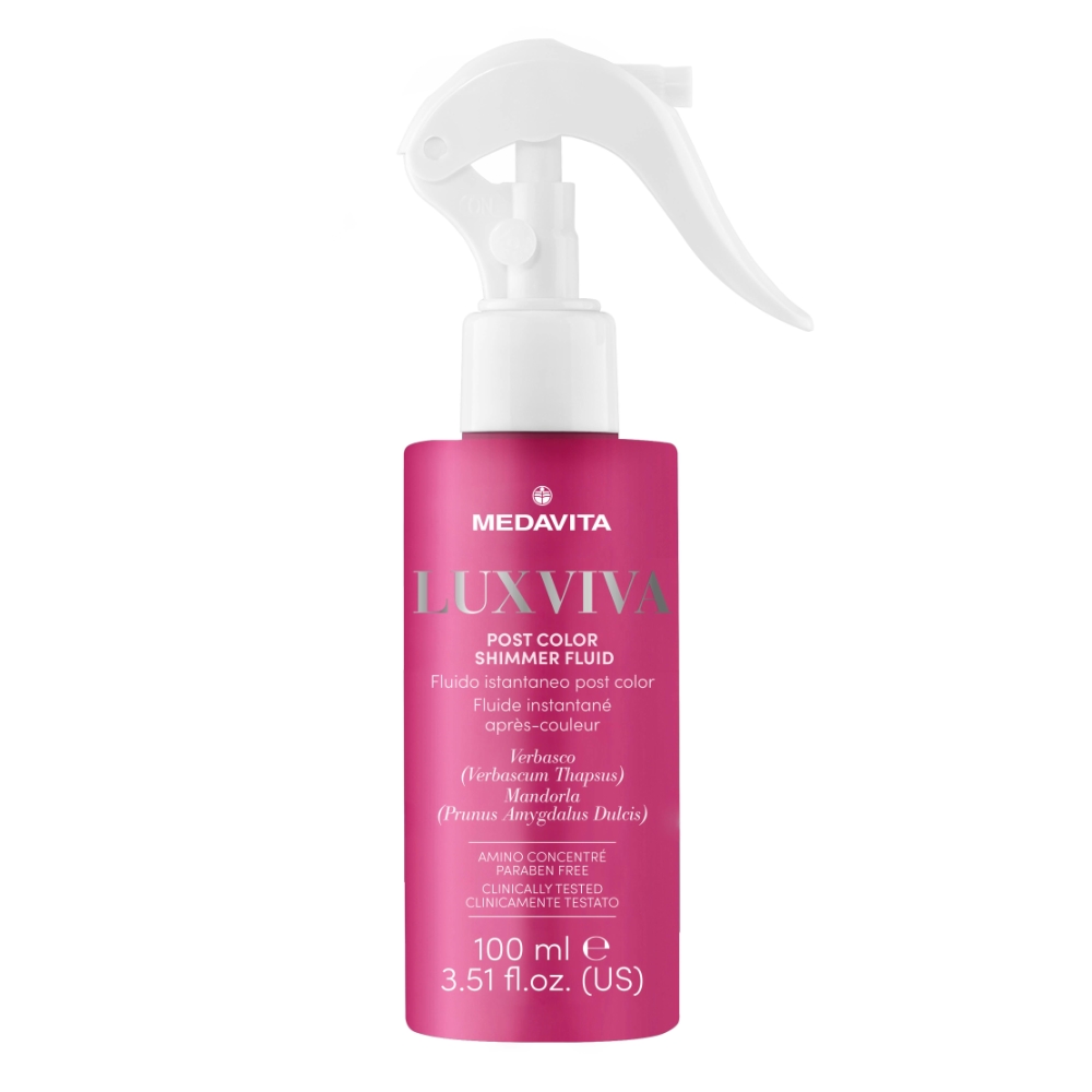 Medavita Luxviva Post Color Shimmer fluid pro barvené vlasy 100 ml