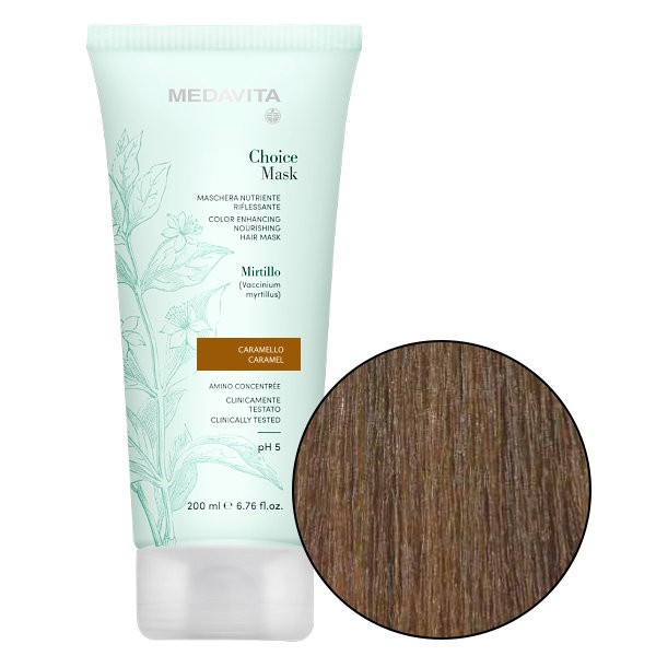 MedaVita Choice barvící maska karamelová (caramel) 200 ml