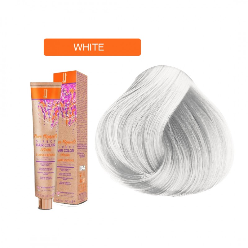 JJ's Direct White barva na vlasy bílá ledová 100 ml