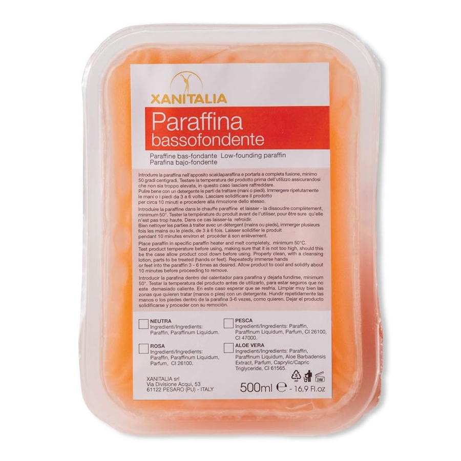 Xanitalia Peach parafín pro ruce a nohy 500 ml