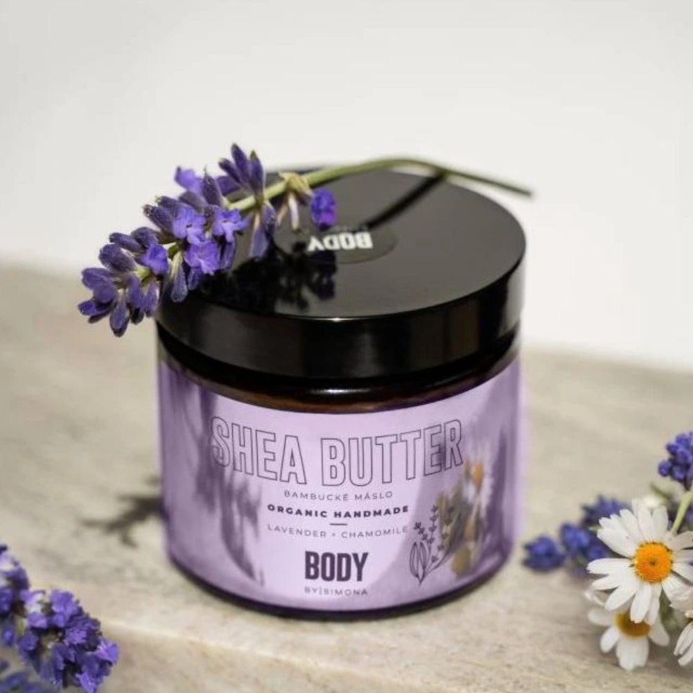 Body by Simona Lavender bambucké máslo pro zklidnění pokožky 250 ml