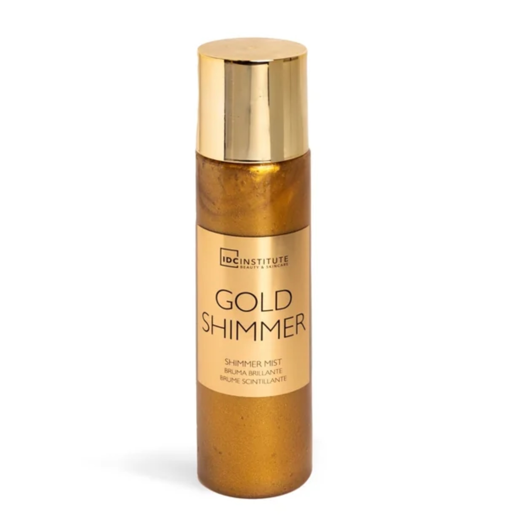 IDC Gold Shimmer rozjasňující tělová mlha se zlatým třpytem 150 ml