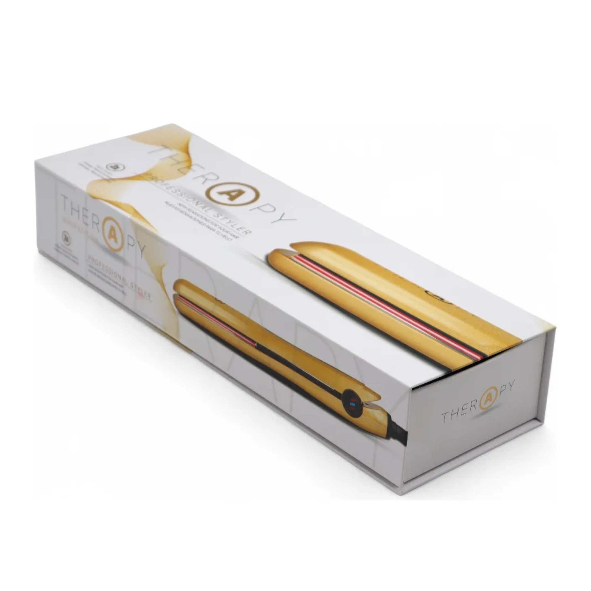 Salerm Therapy Gold profesionální infračervená žehlička na vlasy zlatá
