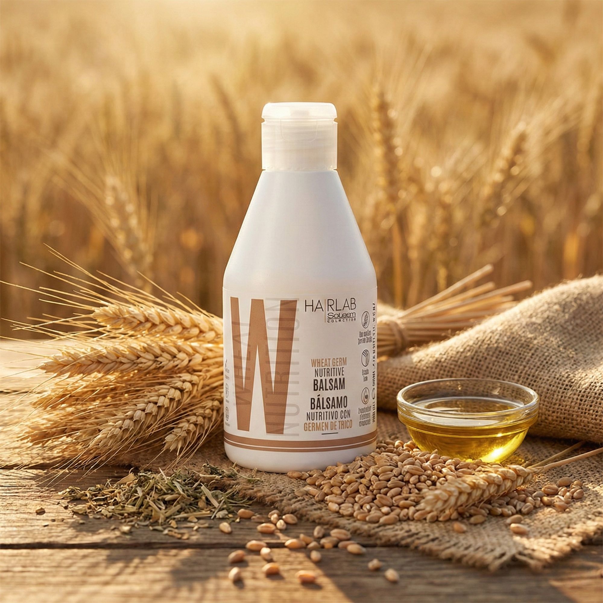 Salerm WHEAT NUTRITION vyživující balzám pro suché vlasy 300 ml