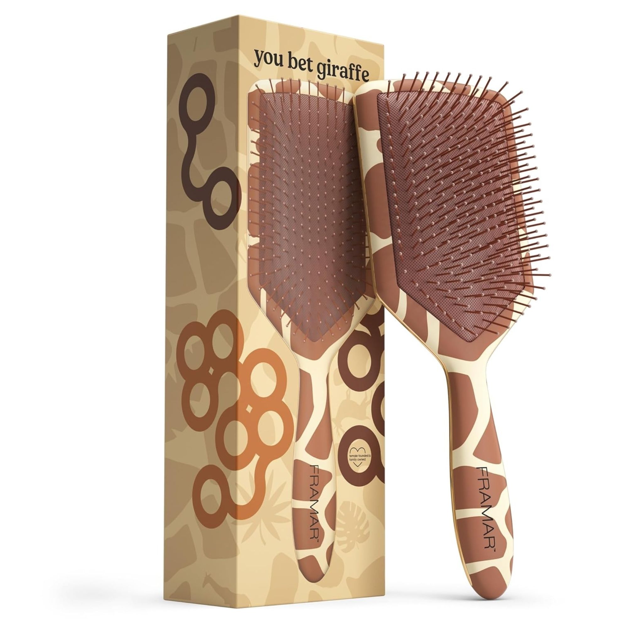 Framar You Bet Giraffe plochý kartáč na vlasy