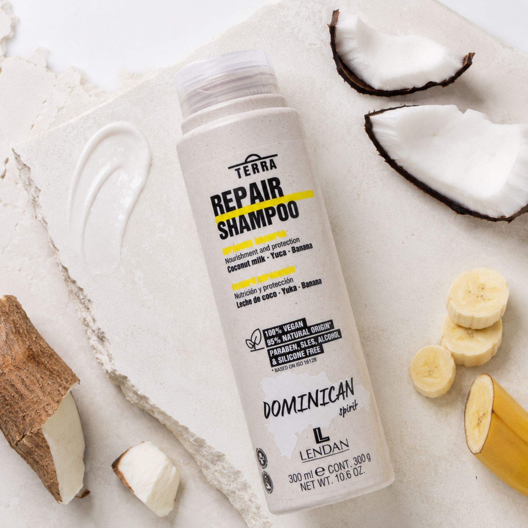 Lendan Terra Repair obnovující šampon pro poškozené vlasy 300 ml