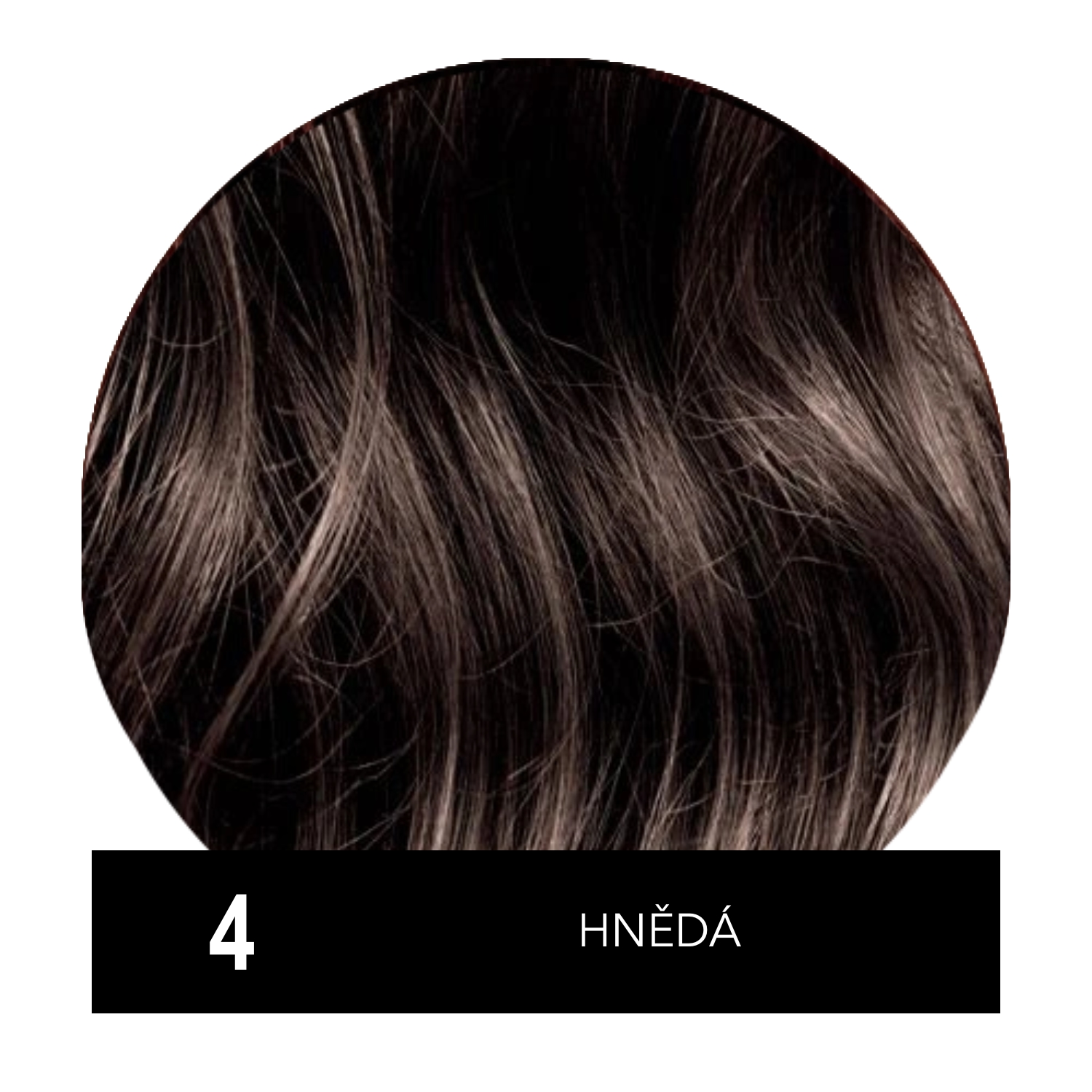 Hely Color permanentní barva na vlasy - hnědá (4/4N) 60 ml