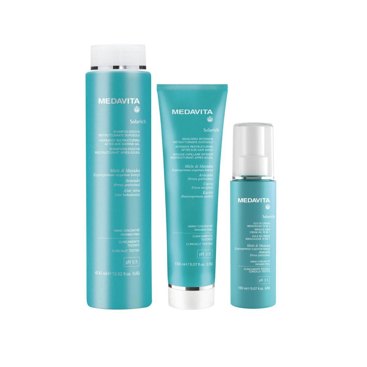 Medavita Solarich kosmetická sada pro letní péči (červená)