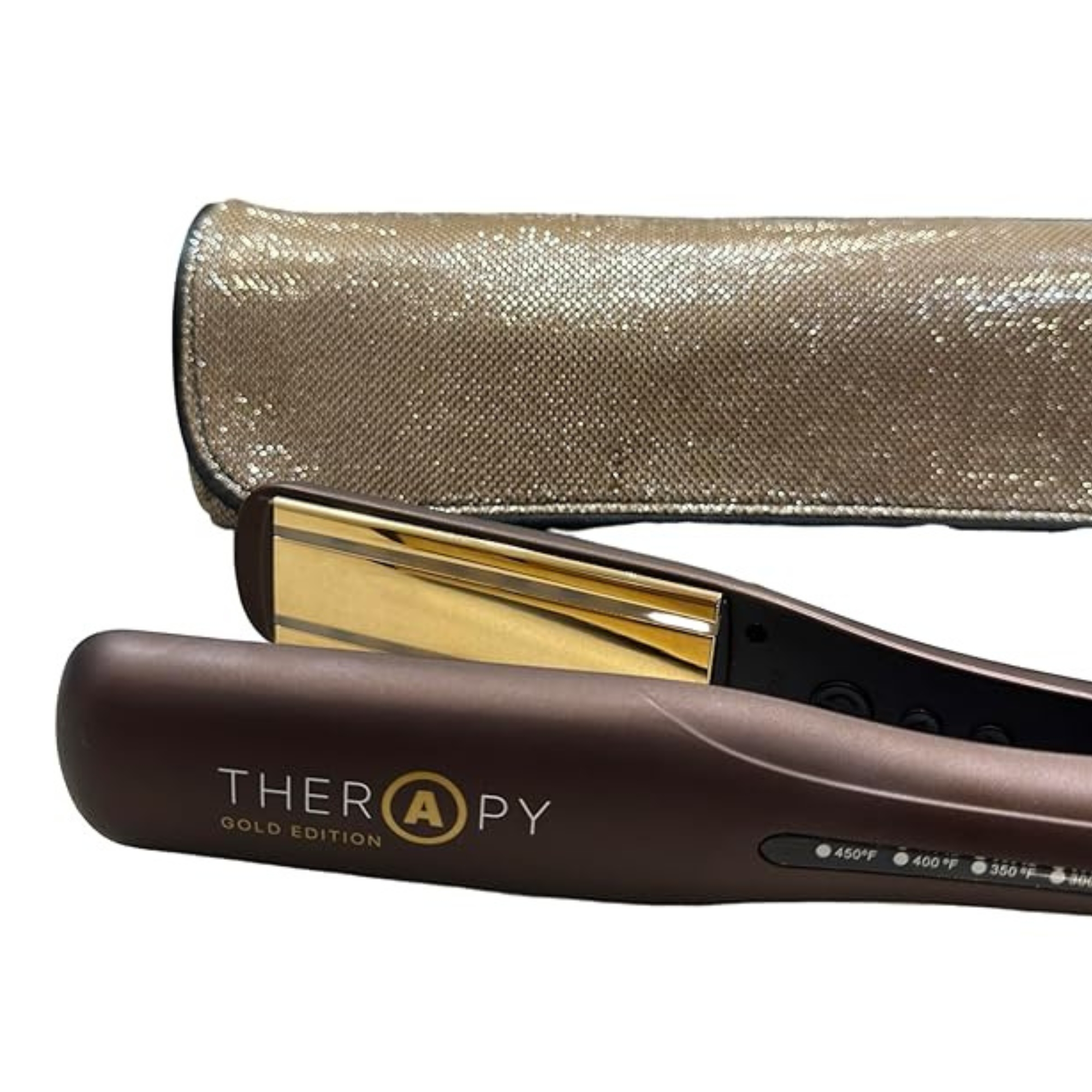 Salerm Therapy Marron profesionální infračervená žehlička na vlasy hnědá