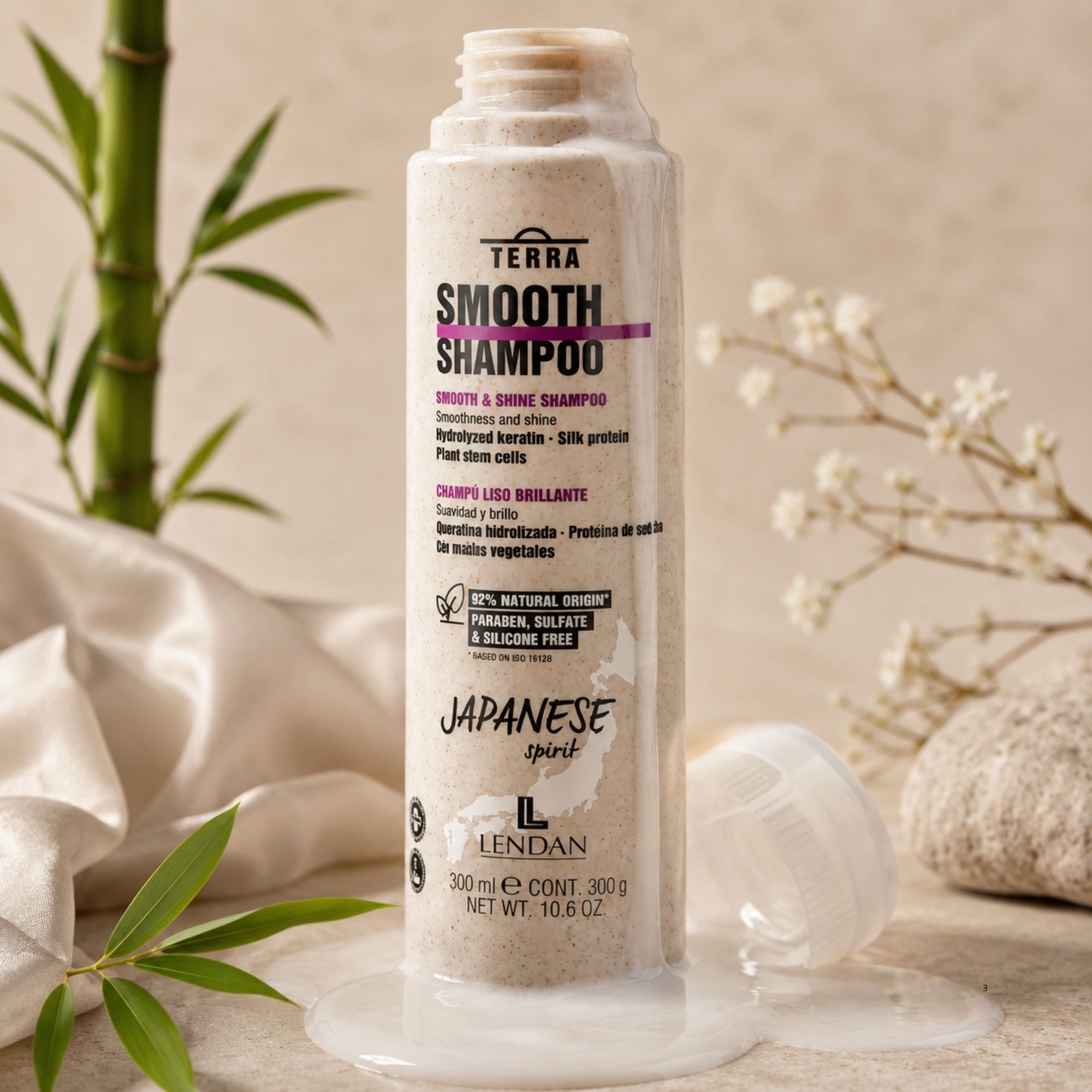 Lendan Terra Smooth uhlazující šampon pro krepaté vlasy 300 ml