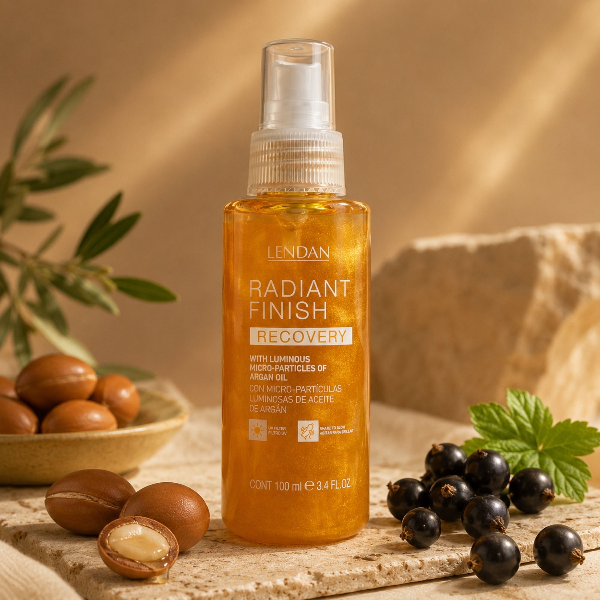 Lendan Recovery Radiant Finish sprej pro zářivý lesk vlasů 100 ml