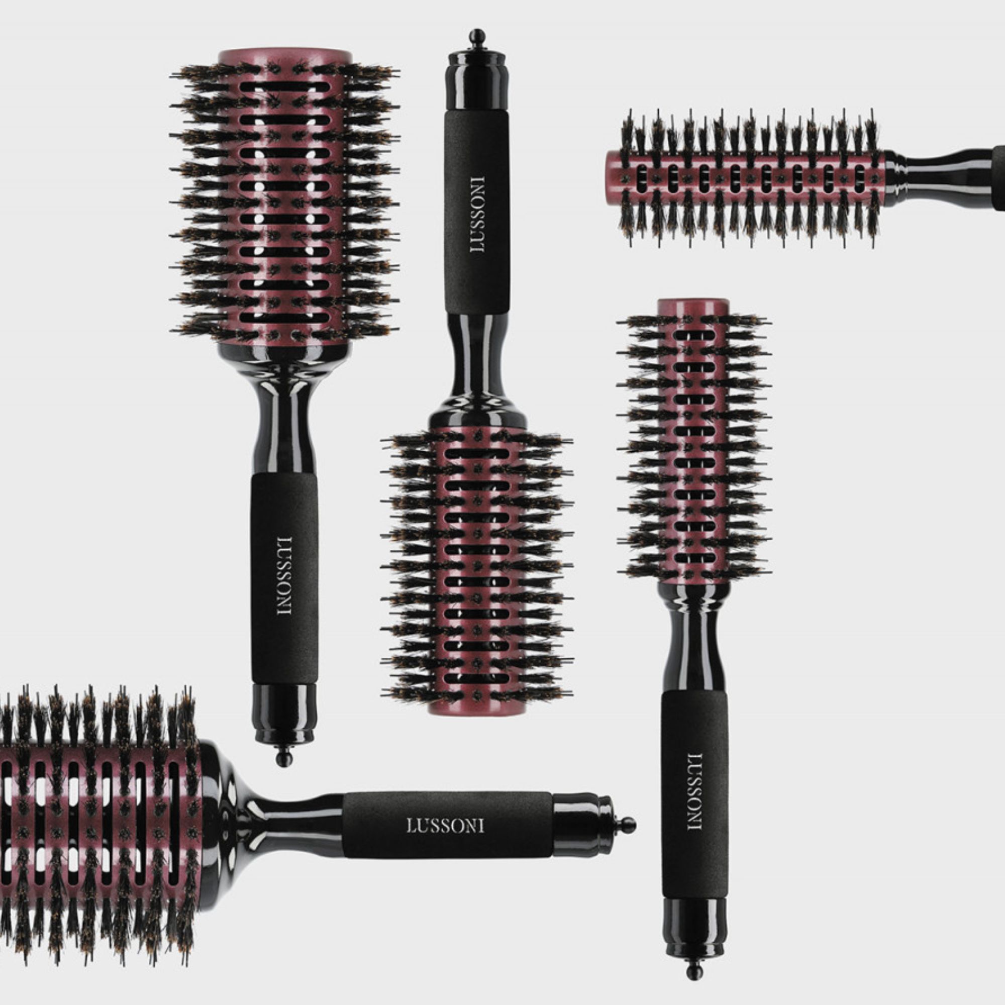 LUSSONI Natural Style kulatý kartáč s kančími štetinami 22 mm