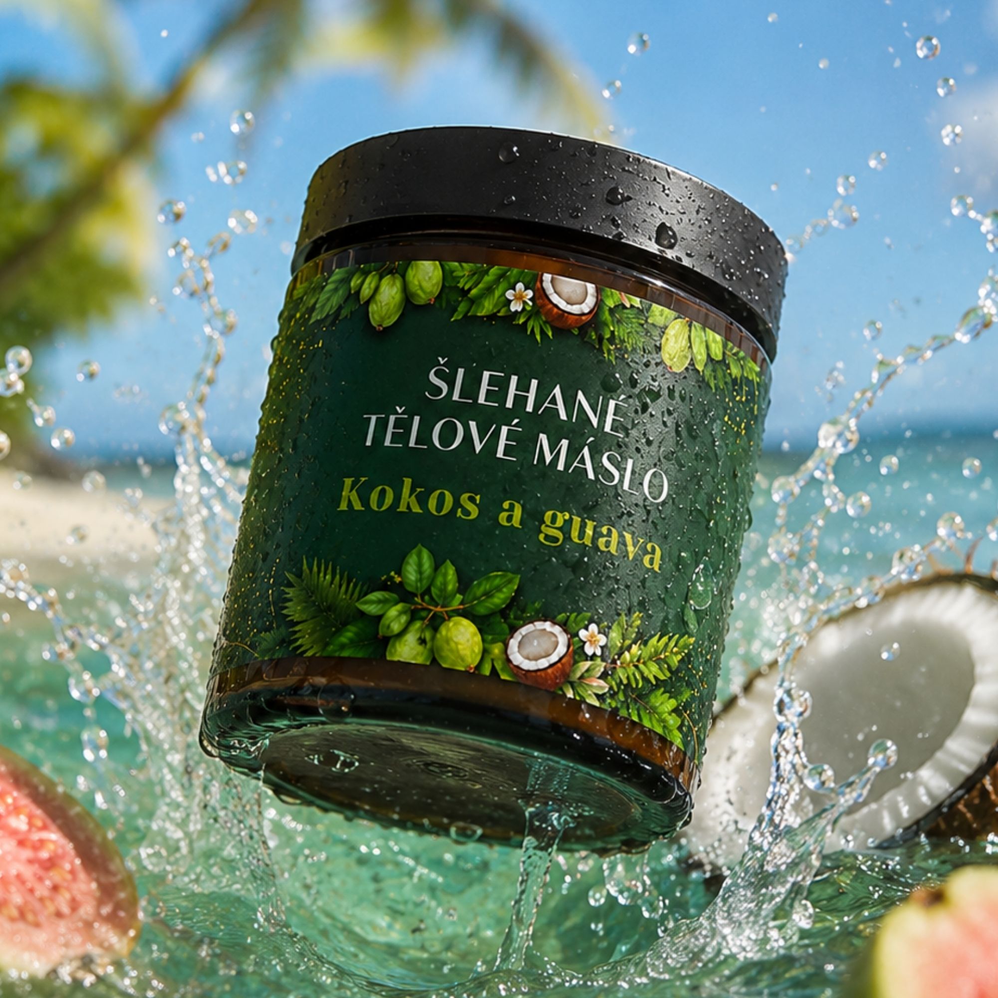 Farm.inc Šlehané tělové bambucké máslo Coconut & Guava 180 ml