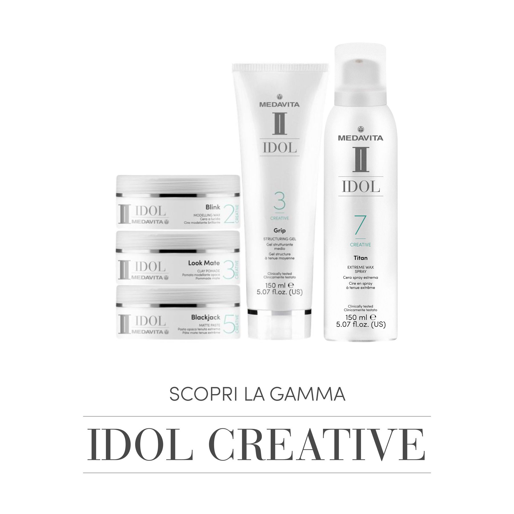 Medavita Idol Titan extra silný vosk ve spreji 150 ml