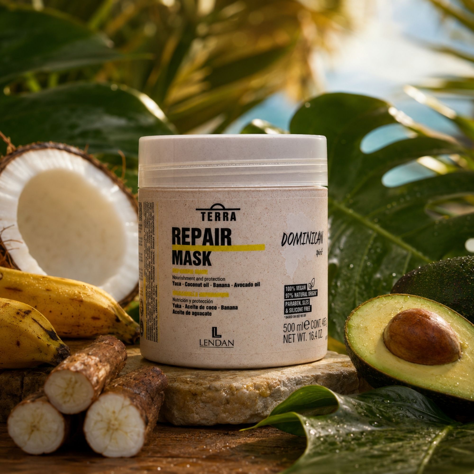Lendan Terra Repair obnovující maska pro poškozené vlasy 500 ml