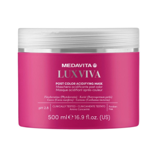 Medavita Luxviva Post Color Acidifying maska po barvení vlasů 500 ml