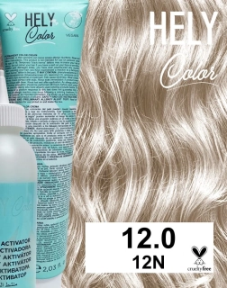 Hely Color permanentní barva na vlasy - super platinová přírodní blond (12.0/12N) 60 ml
