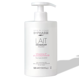 Byphasse jemné odličovací mléko pro obličej a oční okolí (s dávkovačem) 500 ml